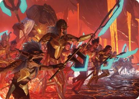 Roar of Resistance Art Card [Phyrexia: All Will Be One Art Series] | Gear Gaming Fayetteville