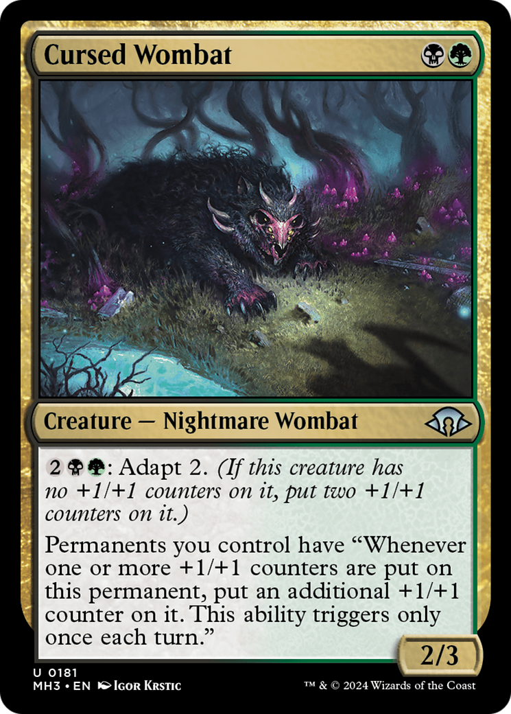 Cursed Wombat [Modern Horizons 3] | Gear Gaming Fayetteville