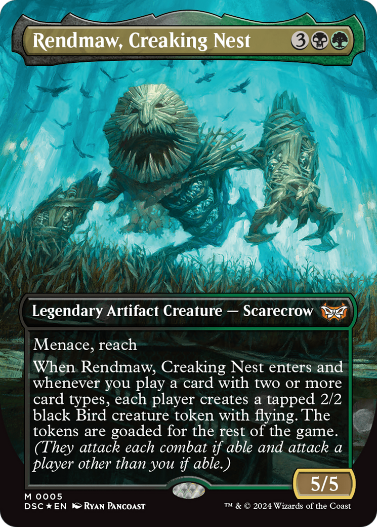 Rendmaw, Creaking Nest (Borderless) [Duskmourn: House of Horror Commander] | Gear Gaming Fayetteville