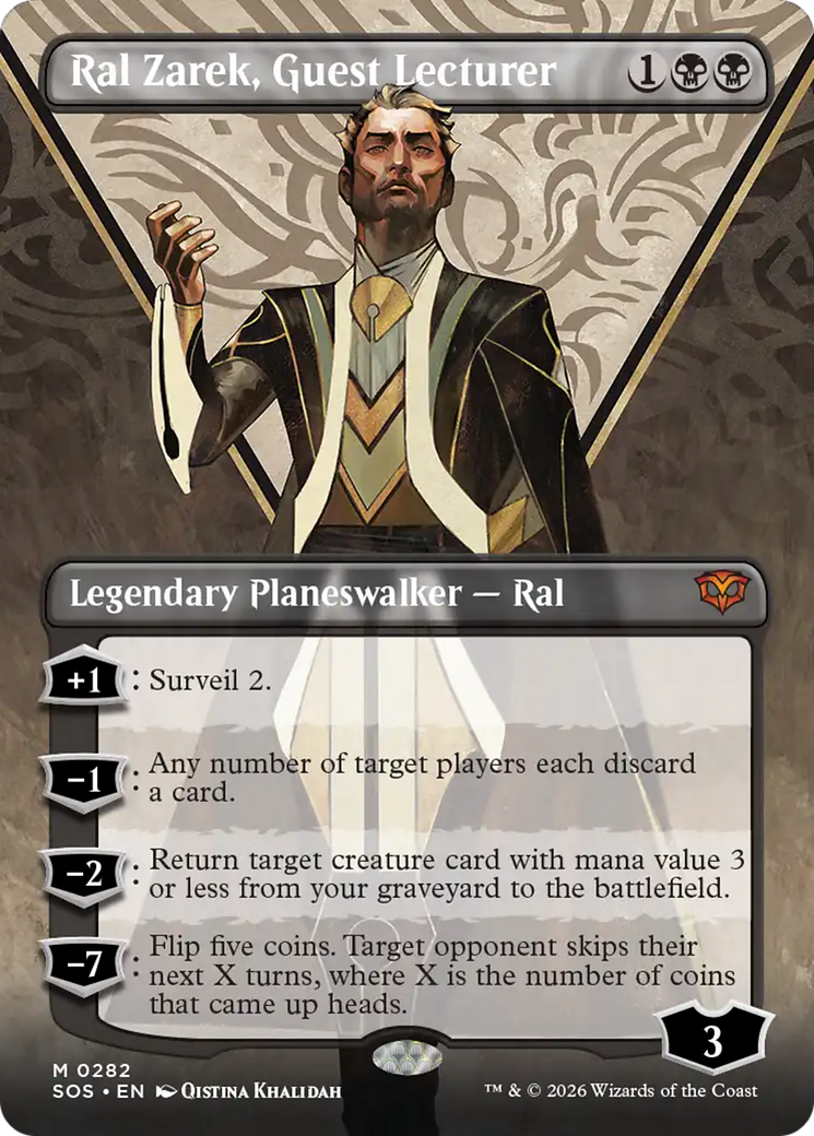 Ral Zarek, Guest Lecturer (Borderless) [Secrets of Strixhaven] | Gear Gaming Fayetteville