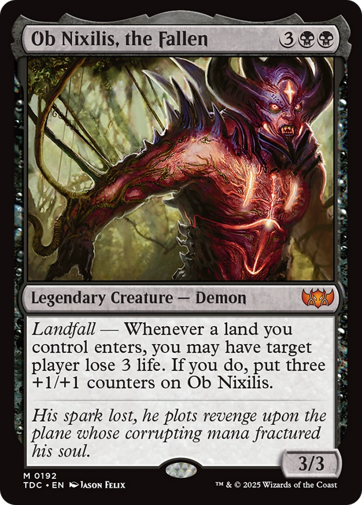 Ob Nixilis, the Fallen [Tarkir: Dragonstorm Commander] | Gear Gaming Fayetteville