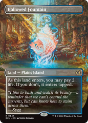 Hallowed Fountain (Borderless) [Lorwyn Eclipsed] | Gear Gaming Fayetteville