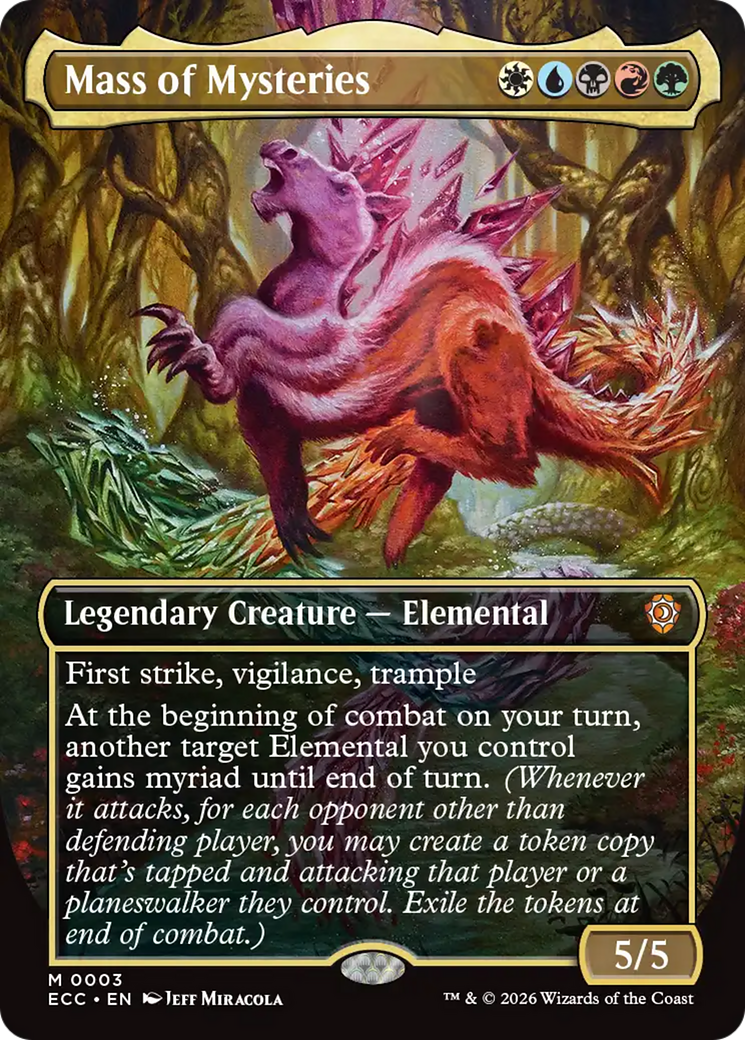 Mass of Mysteries (Borderless) [Lorwyn Eclipsed Commander] | Gear Gaming Fayetteville