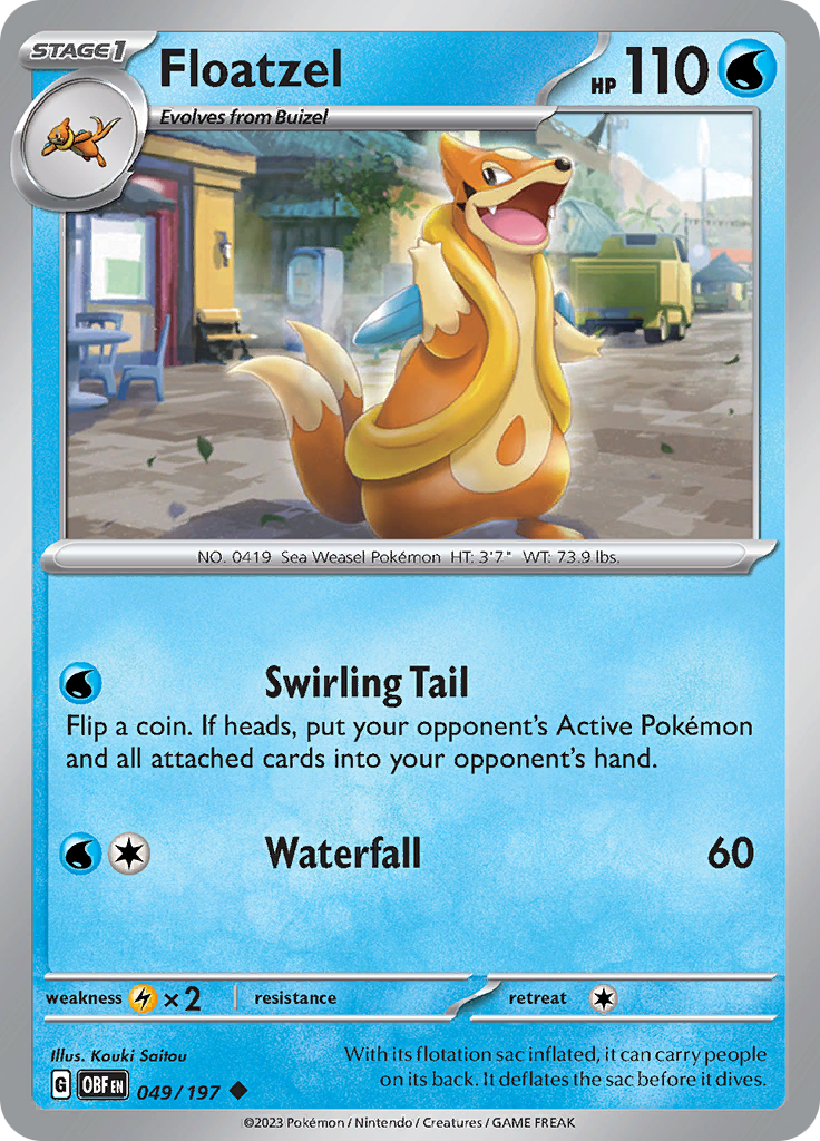 Floatzel (049/197) [Scarlet & Violet: Obsidian Flames] | Gear Gaming Fayetteville