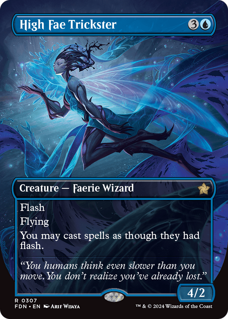 High Fae Trickster (Borderless) [Foundations] | Gear Gaming Fayetteville