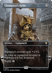 Champion's Helm (Borderless Alternate Art) [Commander Masters] | Gear Gaming Fayetteville