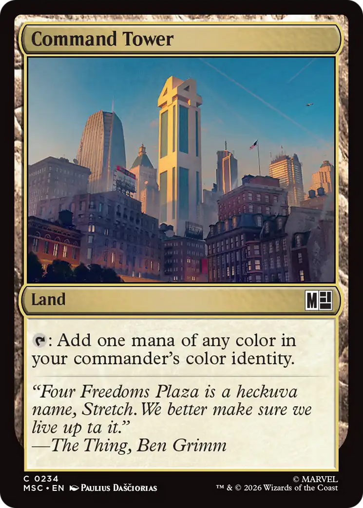 Command Tower (0234) (Surge Foil) [Marvel Super Heroes Commander] | Gear Gaming Fayetteville