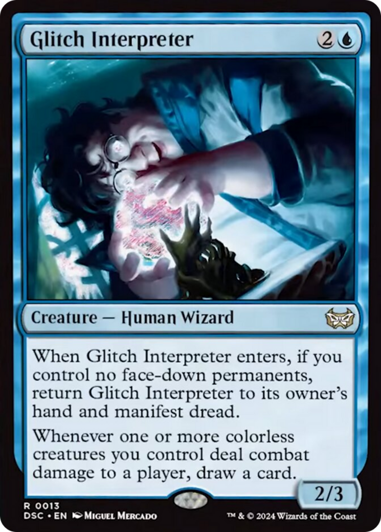 Glitch Interpreter (Extended Art) [Duskmourn: House of Horror Commander] | Gear Gaming Fayetteville