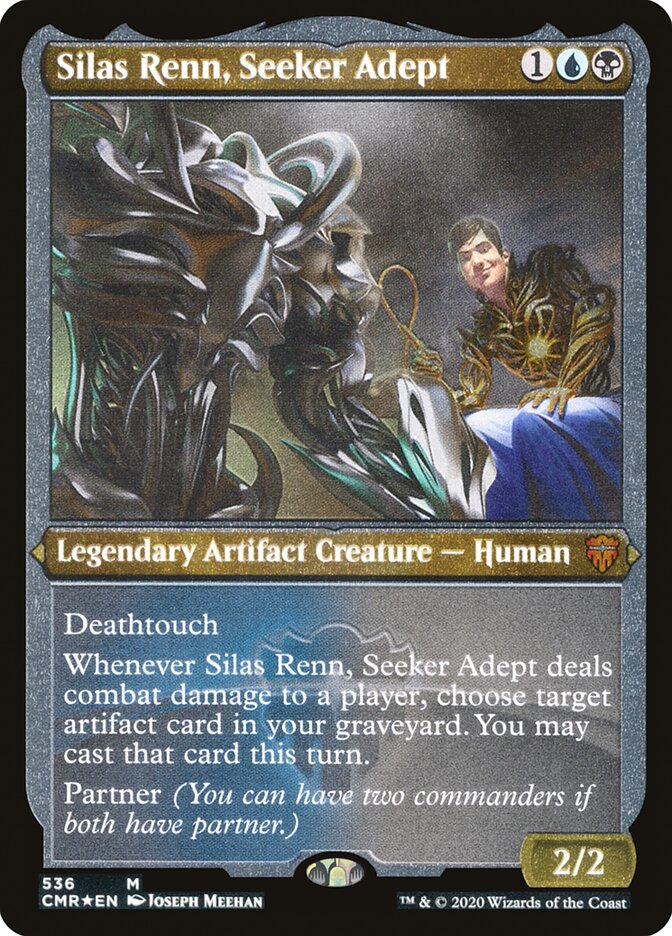 Silas Renn, Seeker Adept (Etched) [Commander Legends] | Gear Gaming Fayetteville