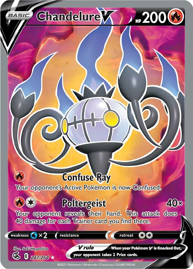 Chandelure V (247/264) [Sword & Shield: Fusion Strike] | Gear Gaming Fayetteville