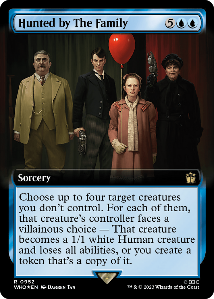 Hunted by The Family (Extended Art) (Surge Foil) [Doctor Who] | Gear Gaming Fayetteville