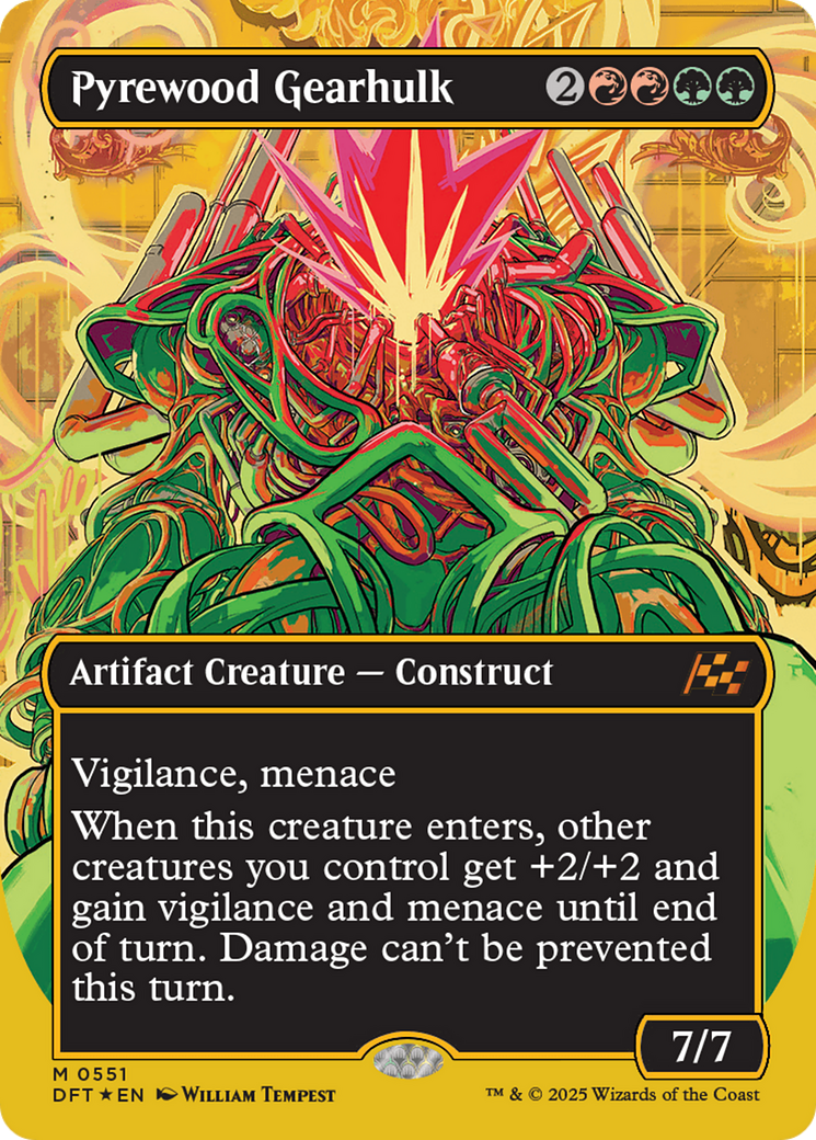 Pyrewood Gearhulk (Borderless) (First-Place Foil) [Aetherdrift] | Gear Gaming Fayetteville