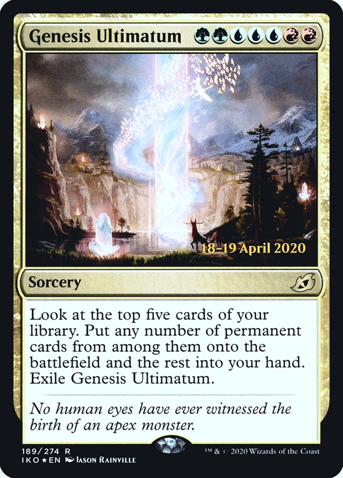 Genesis Ultimatum [Ikoria: Lair of Behemoths Prerelease Promos] | Gear Gaming Fayetteville