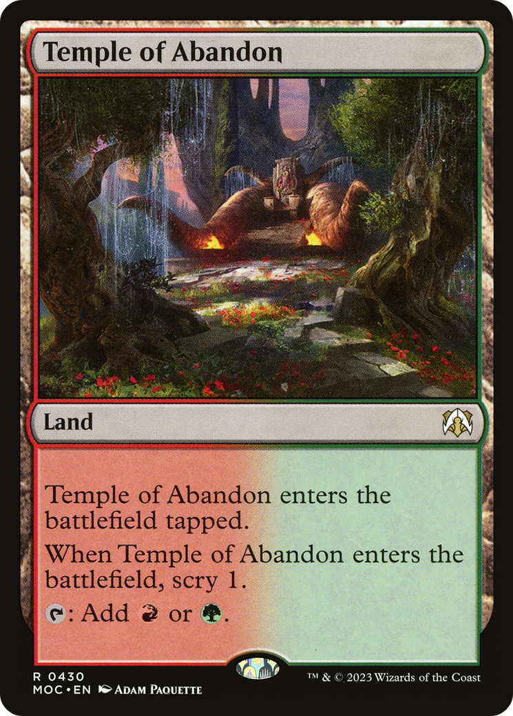 Temple of Abandon [March of the Machine Commander] | Gear Gaming Fayetteville