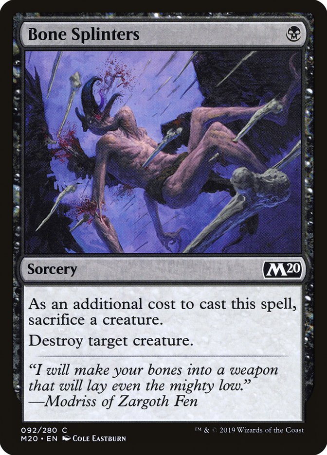 Bone Splinters [Core Set 2020] | Gear Gaming Fayetteville