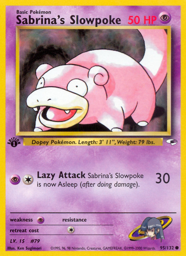 Sabrina's Slowpoke (95/132) [Gym Heroes 1st Edition] | Gear Gaming Fayetteville