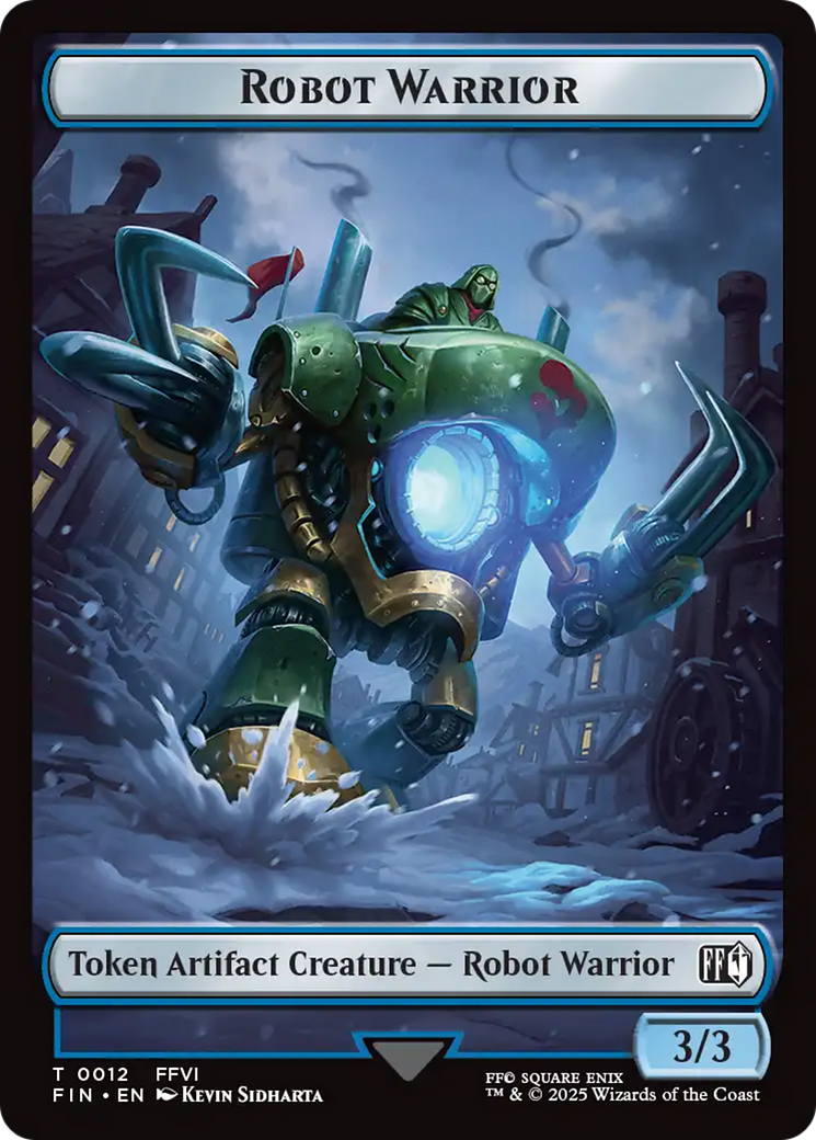 Emblem - Sephiroth, One-Winged Angel // Robot Warrior Double-Sided Token [FINAL FANTASY Tokens] | Gear Gaming Fayetteville