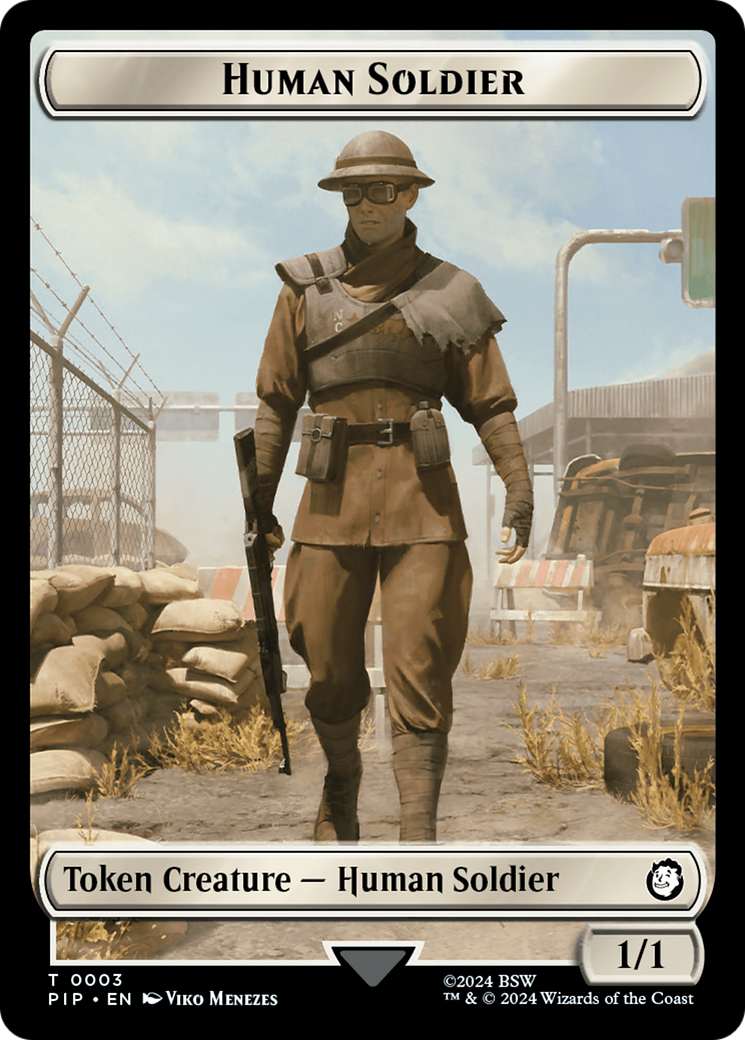 Food (0014) // Human Soldier Double-Sided Token [Fallout Tokens] | Gear Gaming Fayetteville