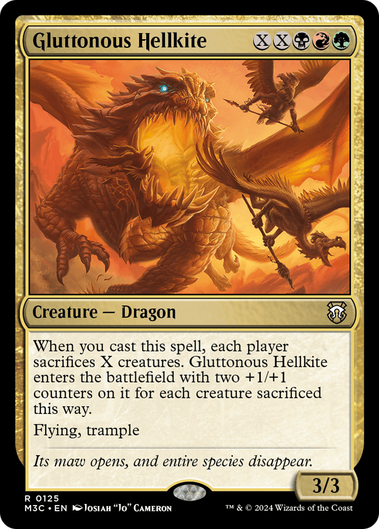 Gluttonous Hellkite [Modern Horizons 3 Commander] | Gear Gaming Fayetteville