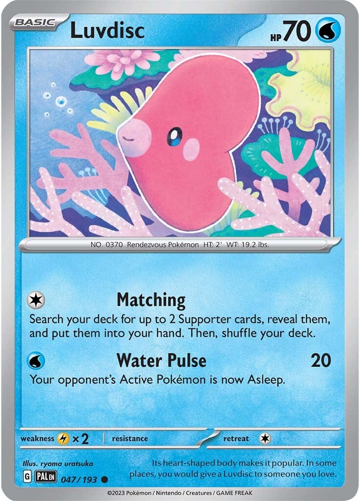 Luvdisc (047/193) [Scarlet & Violet: Paldea Evolved] | Gear Gaming Fayetteville