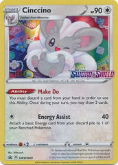 Cinccino (SWSH009) (Staff Prerelease Promo) [Sword & Shield: Black Star Promos] | Gear Gaming Fayetteville