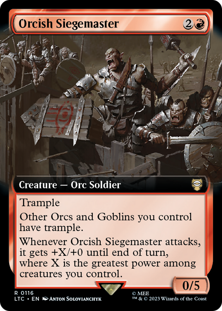 Orcish Siegemaster (Extended Art) [The Lord of the Rings: Tales of Middle-Earth Commander] | Gear Gaming Fayetteville