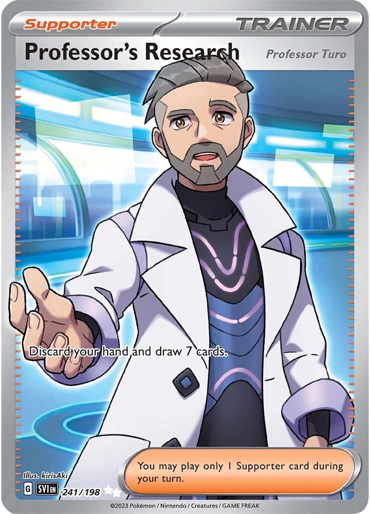 Professor's Research (Professor Turo) (241/198) [Scarlet & Violet: Base Set] | Gear Gaming Fayetteville