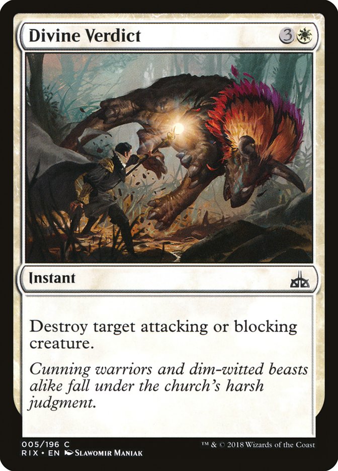 Divine Verdict [Rivals of Ixalan] | Gear Gaming Fayetteville