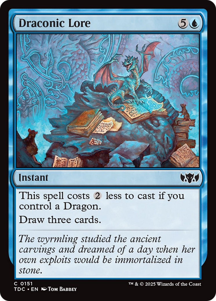 Draconic Lore [Tarkir: Dragonstorm Commander] | Gear Gaming Fayetteville