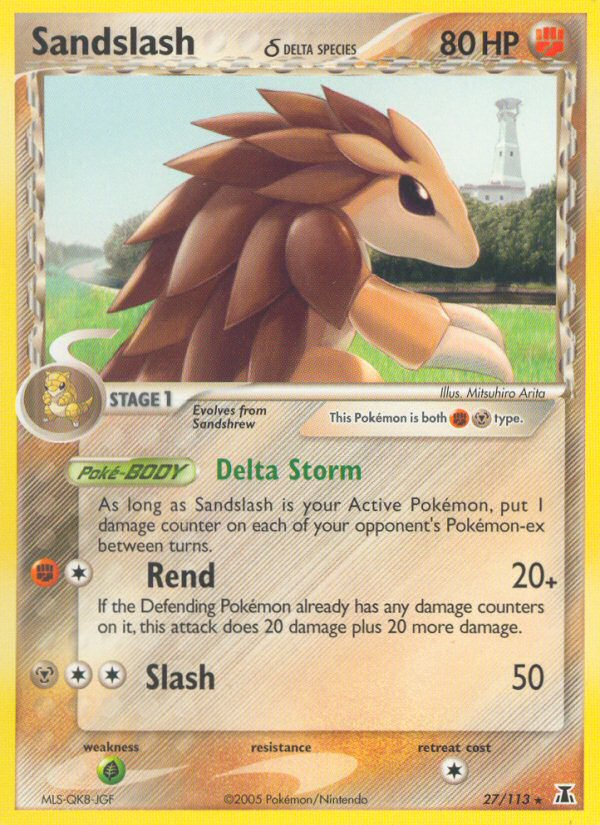 Sandslash (27/113) (Delta Species) [EX: Delta Species] | Gear Gaming Fayetteville
