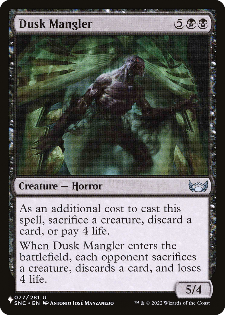 Dusk Mangler [The List Reprints] | Gear Gaming Fayetteville