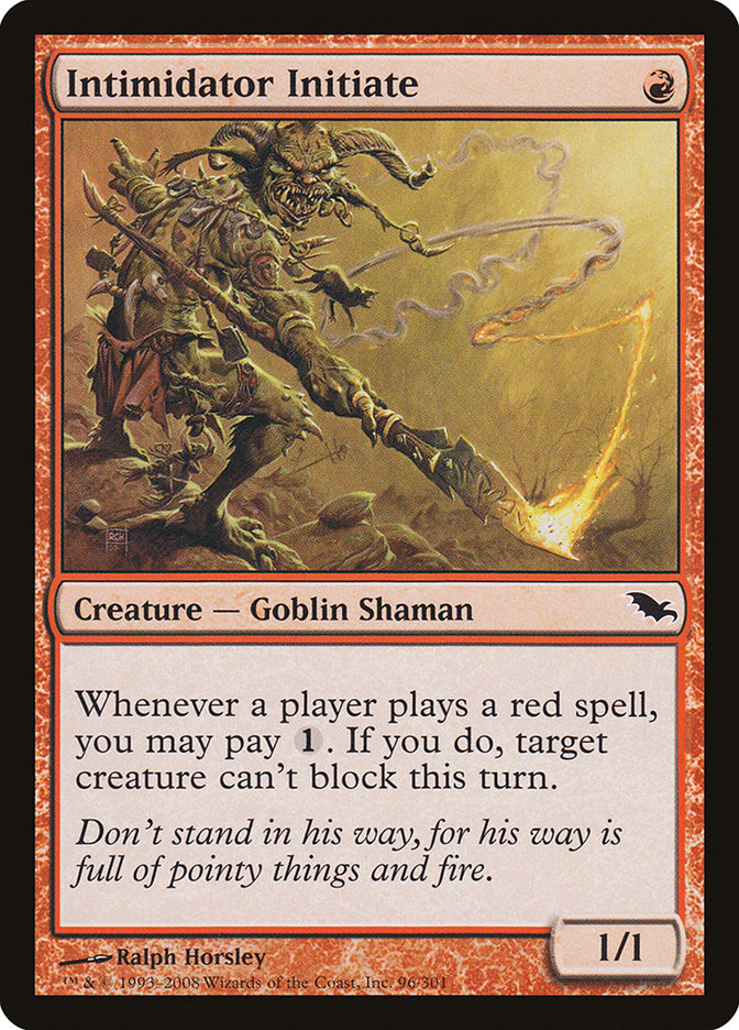 Intimidator Initiate [Shadowmoor] | Gear Gaming Fayetteville