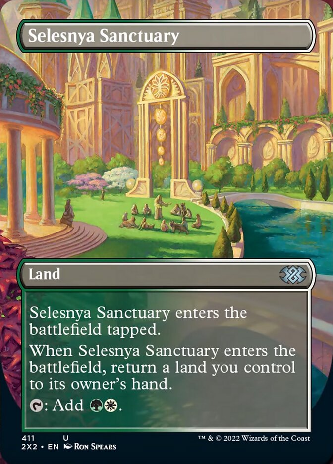 Selesnya Sanctuary (Borderless Alternate Art) [Double Masters 2022] | Gear Gaming Fayetteville