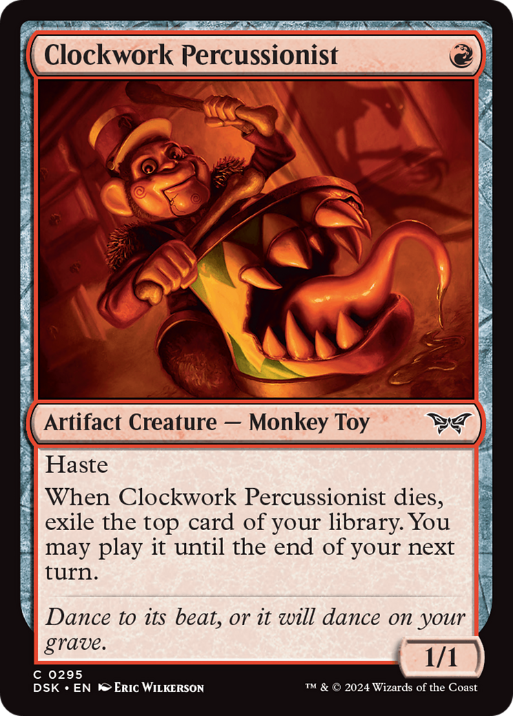 Clockwork Percussionist (0295) [Duskmourn: House of Horror] | Gear Gaming Fayetteville