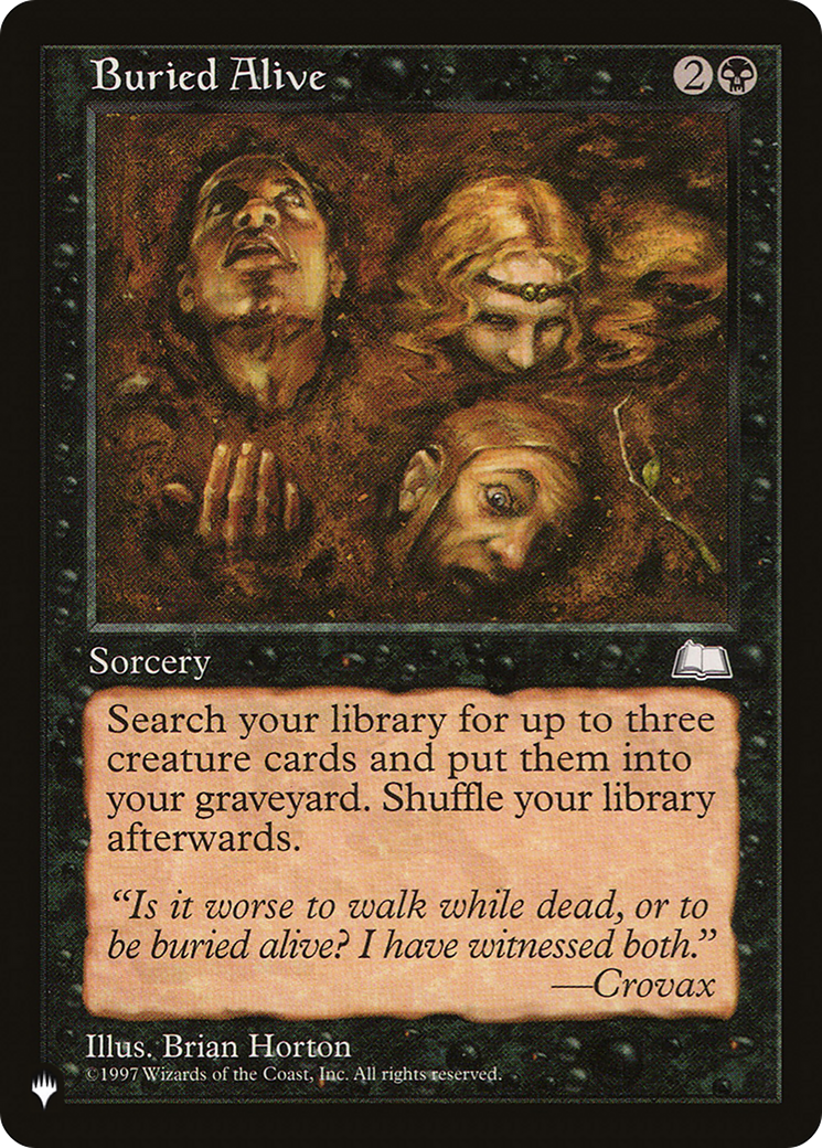 Buried Alive [The List Reprints] | Gear Gaming Fayetteville