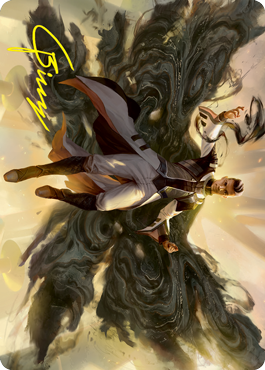 Arrogant Poet Art Card (Gold-Stamped Signature) [Strixhaven: School of Mages Art Series] | Gear Gaming Fayetteville