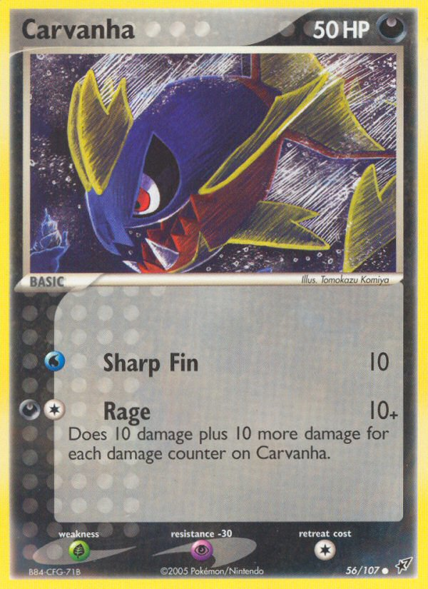 Carvanha (56/107) [EX: Deoxys] | Gear Gaming Fayetteville