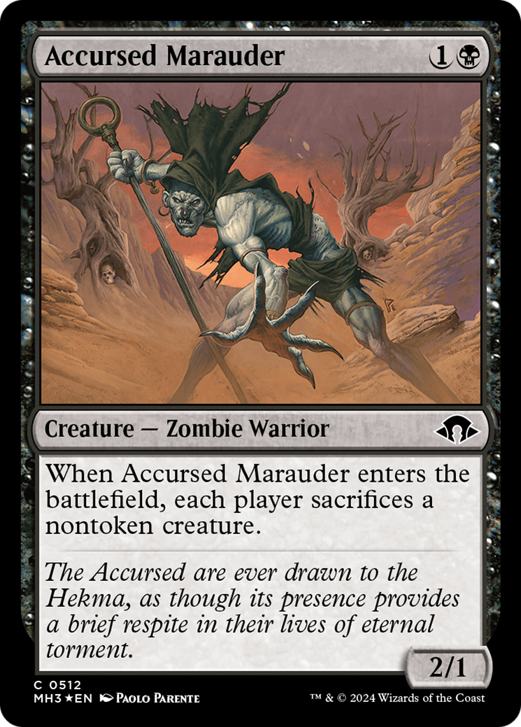 Accursed Marauder (Ripple Foil) [Modern Horizons 3] | Gear Gaming Fayetteville