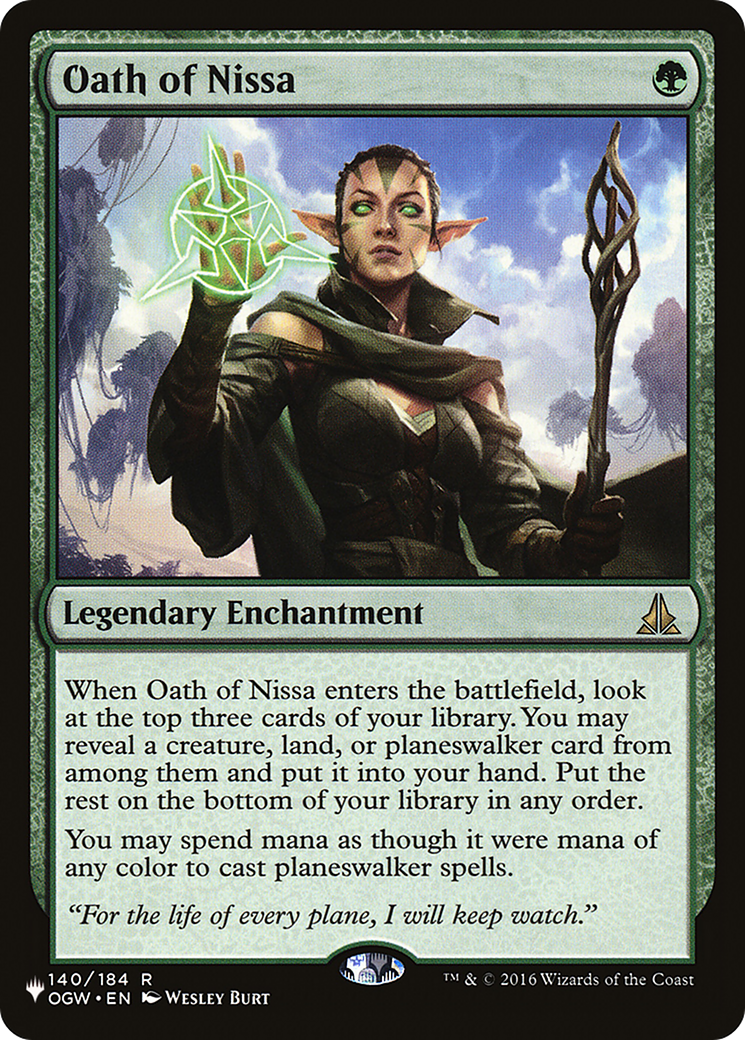 Oath of Nissa [The List Reprints] | Gear Gaming Fayetteville