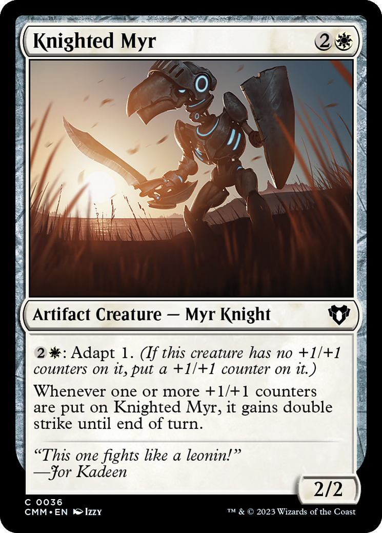 Knighted Myr [Commander Masters] | Gear Gaming Fayetteville