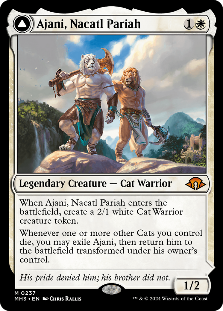 Ajani, Nacatl Pariah // Ajani, Nacatl Avenger [Modern Horizons 3] | Gear Gaming Fayetteville