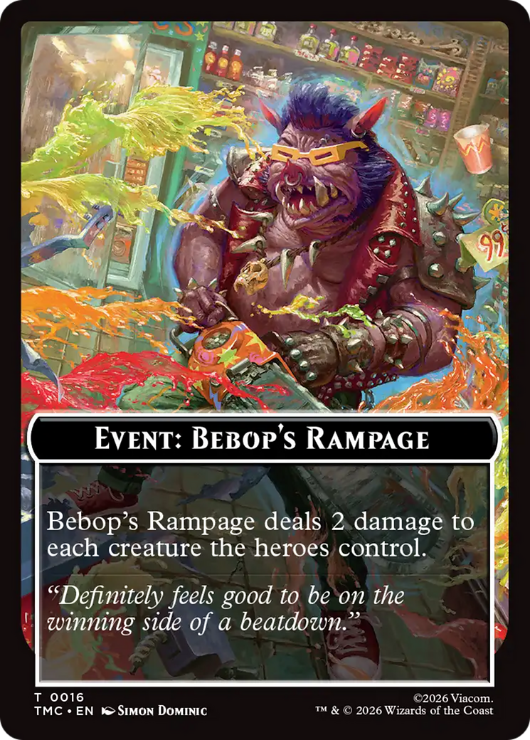 Event: Bebop's Rampage [Teenage Mutant Ninja Turtles Commander Tokens] | Gear Gaming Fayetteville