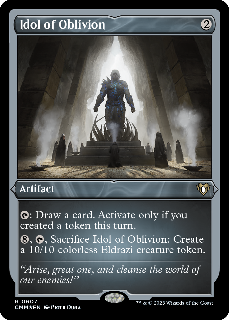 Idol of Oblivion (Foil Etched) [Commander Masters] | Gear Gaming Fayetteville