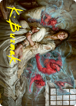 Eruth, Tormented Prophet Art Card (Gold-Stamped Signature) [Innistrad: Crimson Vow Art Series] | Gear Gaming Fayetteville