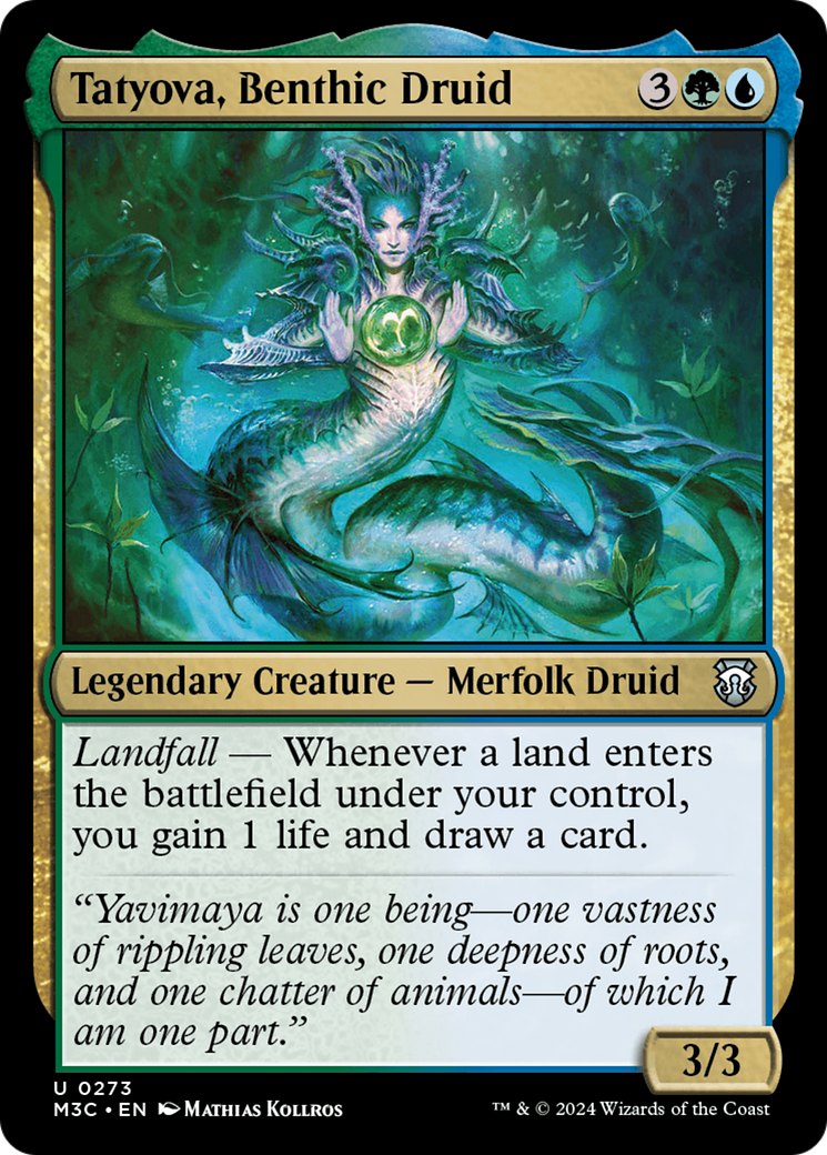 Tatyova, Benthic Druid (Ripple Foil) [Modern Horizons 3 Commander] | Gear Gaming Fayetteville