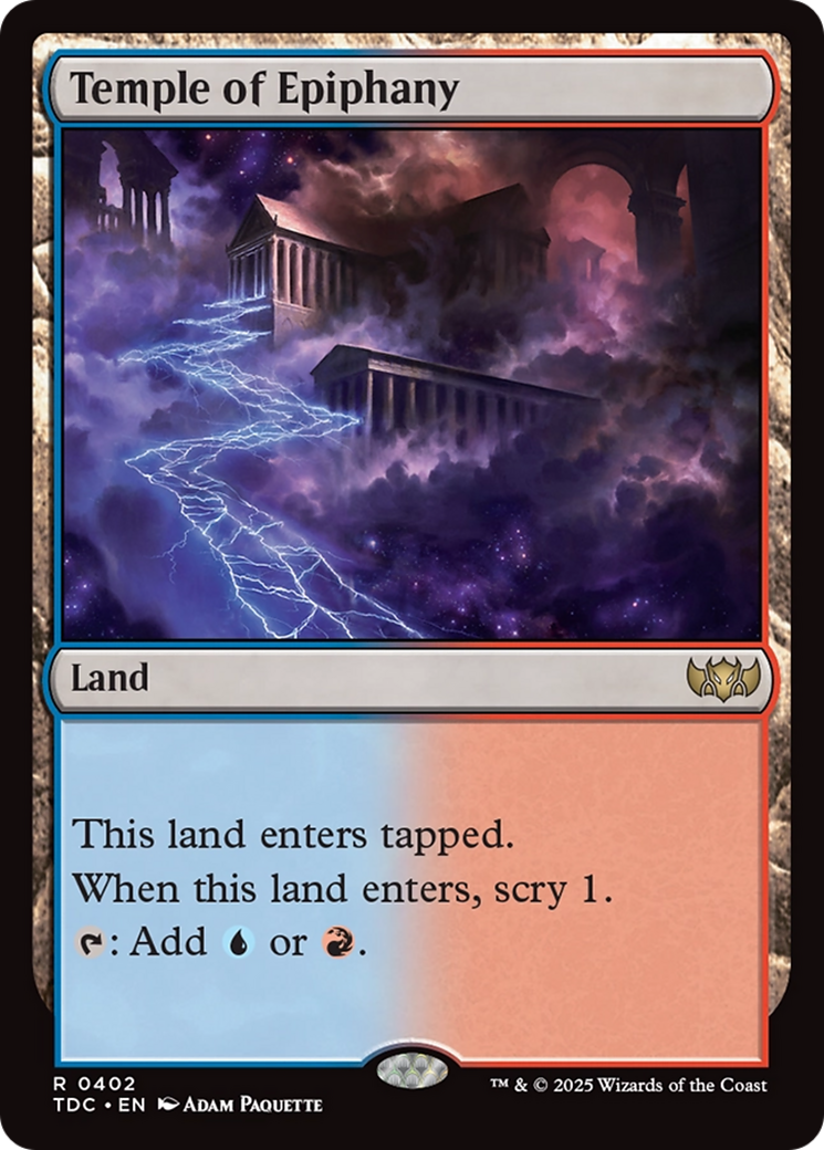Temple of Epiphany [Tarkir: Dragonstorm Commander] | Gear Gaming Fayetteville