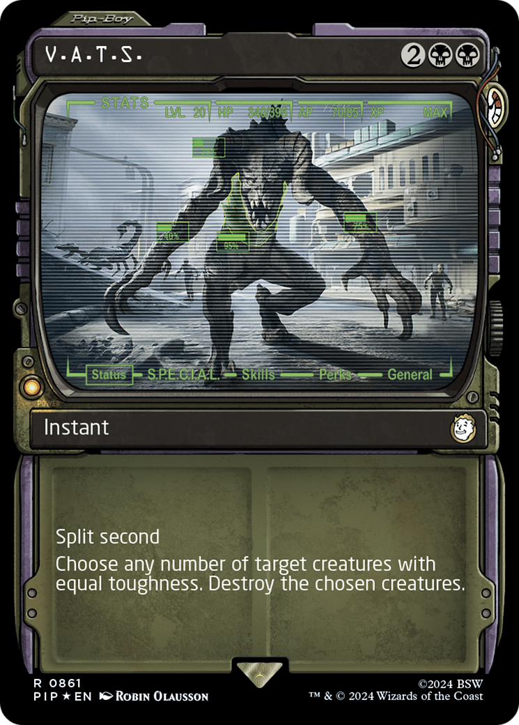 V.A.T.S. (Showcase) (Surge Foil) [Fallout] | Gear Gaming Fayetteville