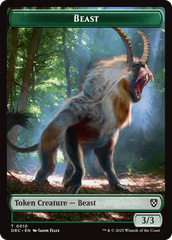 Beast (0010) // Beast (0011) Double-Sided Token [Aetherdrift Commander] | Gear Gaming Fayetteville