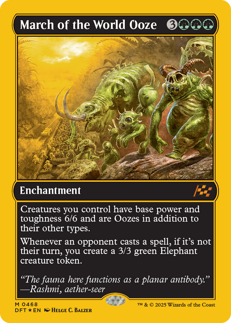 March of the World Ooze (First-Place Foil) [Aetherdrift] | Gear Gaming Fayetteville