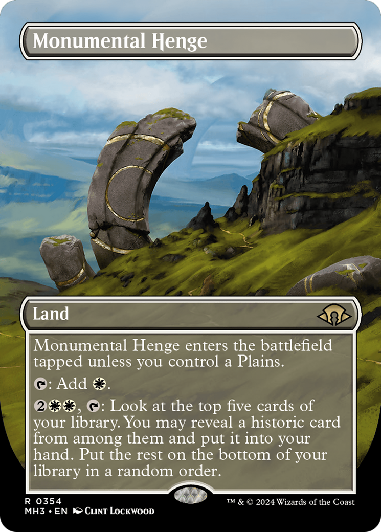 Monumental Henge (Borderless) [Modern Horizons 3] | Gear Gaming Fayetteville